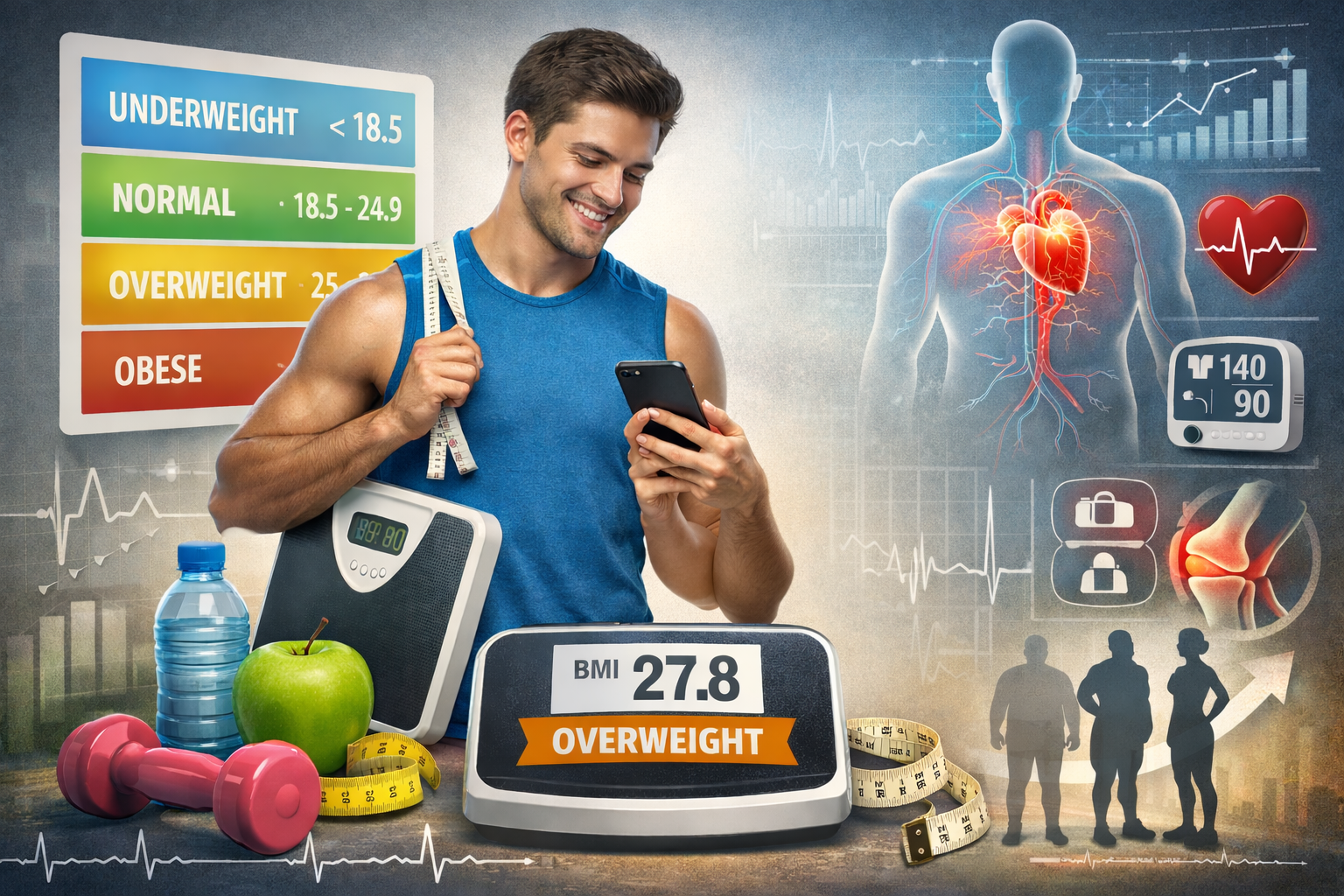 چرا باید BMI بدن خود را بدانیم؟ راهنمای کامل اهمیت شاخص توده بدنی برای سلامتی و تناسب اندام