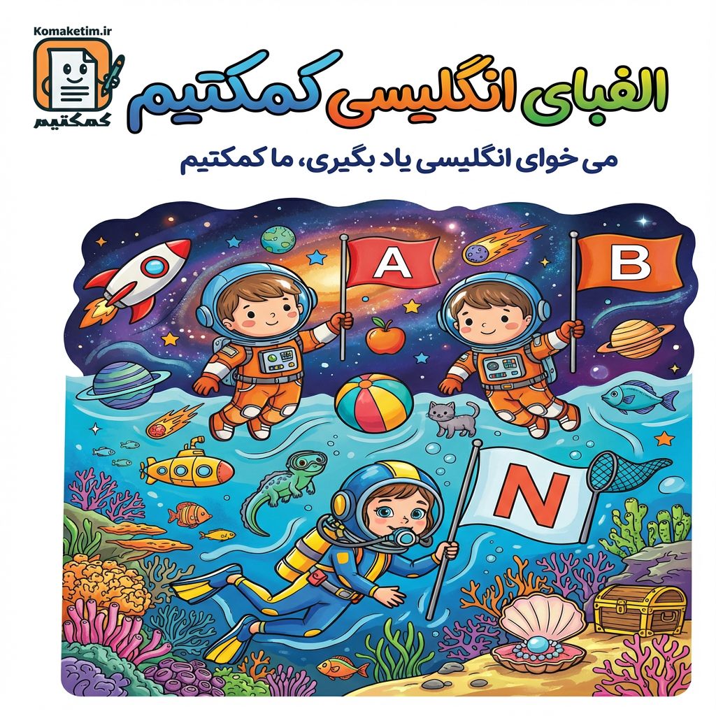 کتاب رایگان کار و رنگ آمیزی زبان انگلیسی برای کودکان + PDF